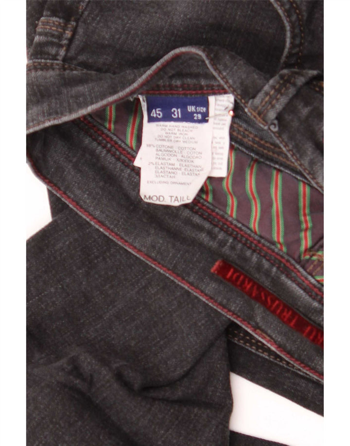 Trussardi Straight Jeans til mænd W29 L32 Grå bomuld
