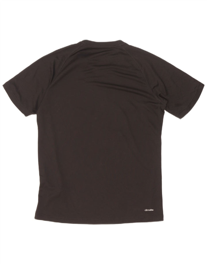 Adidas Grafisk T-shirt top mellem sort polyester til mænd