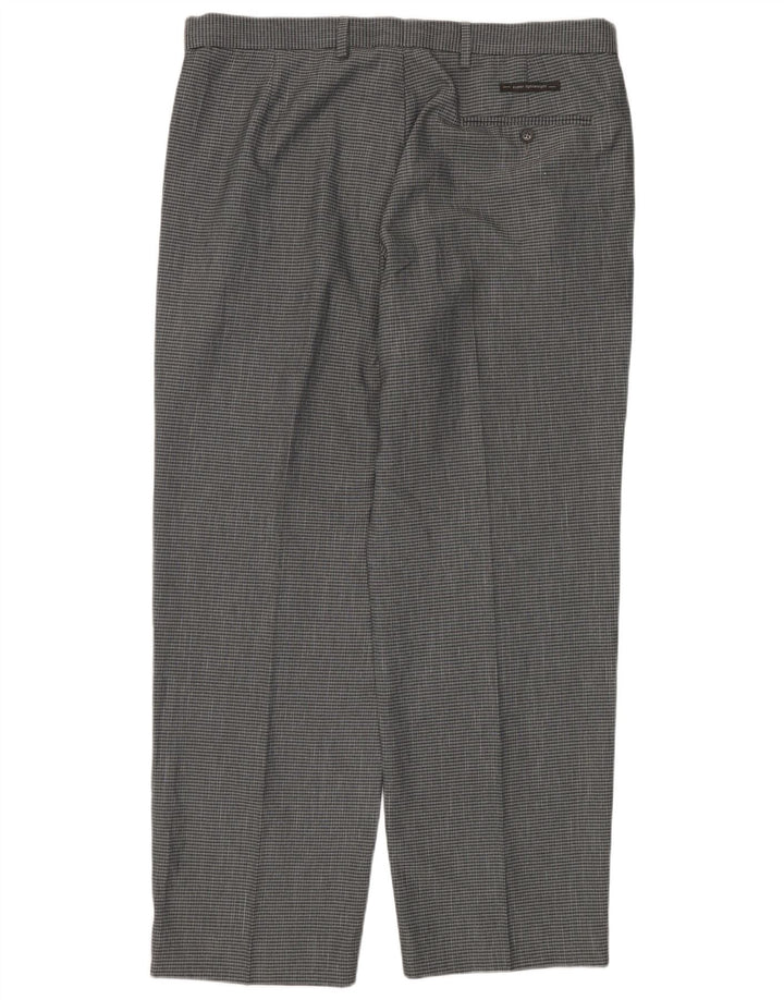 Marks & Spencer Herre Straight Regular Fit Suit Bukser W36 L29 Grå