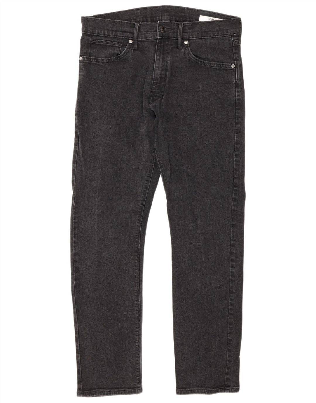 Marks & Spencer Herre Slim Jeans W32 L31 Grå Bomuld
