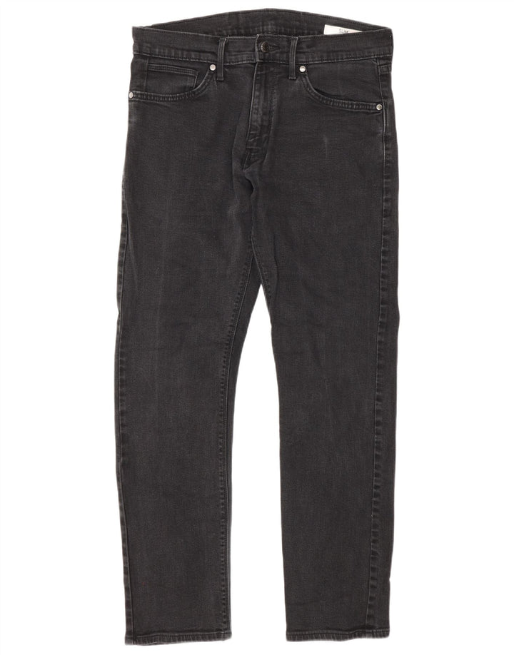 Marks & Spencer Herre Slim Jeans W32 L31 Grå Bomuld