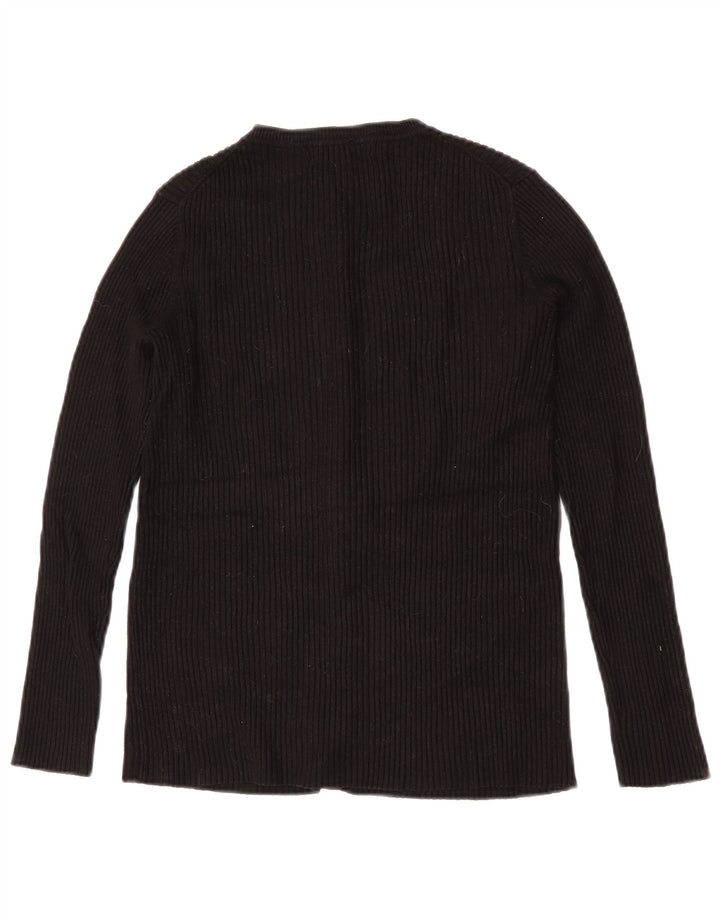 John Lewis dame cardigan sweater UK 14 Medium Black Viscose
