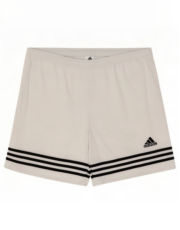 Adidas Mens Climalite Sport Shorts Large White Polyester