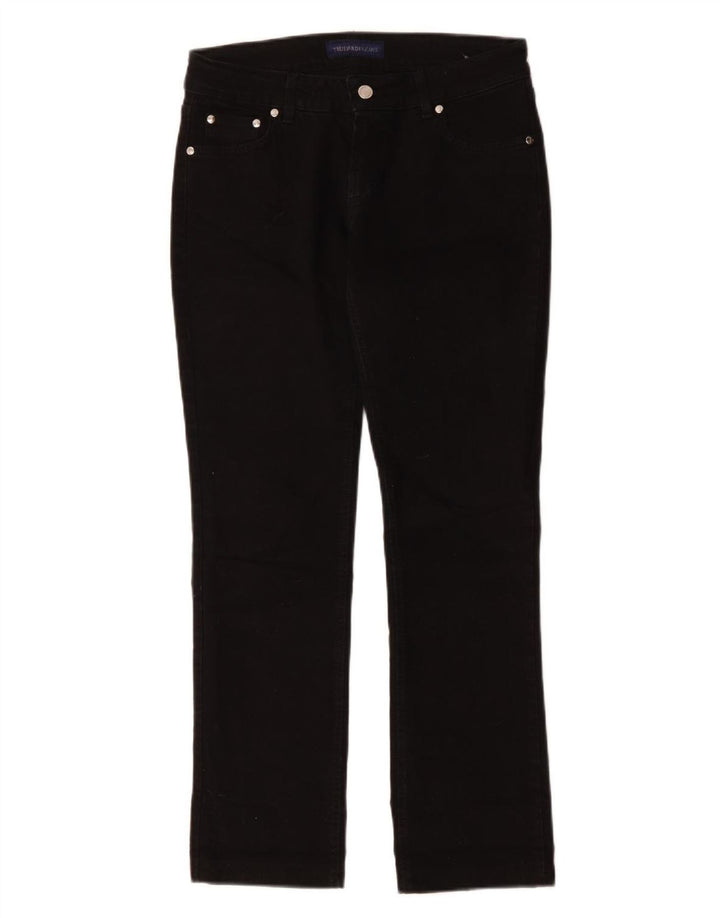 Trussardi Dame Slim Jeans W28 L28 Sort Bomuld