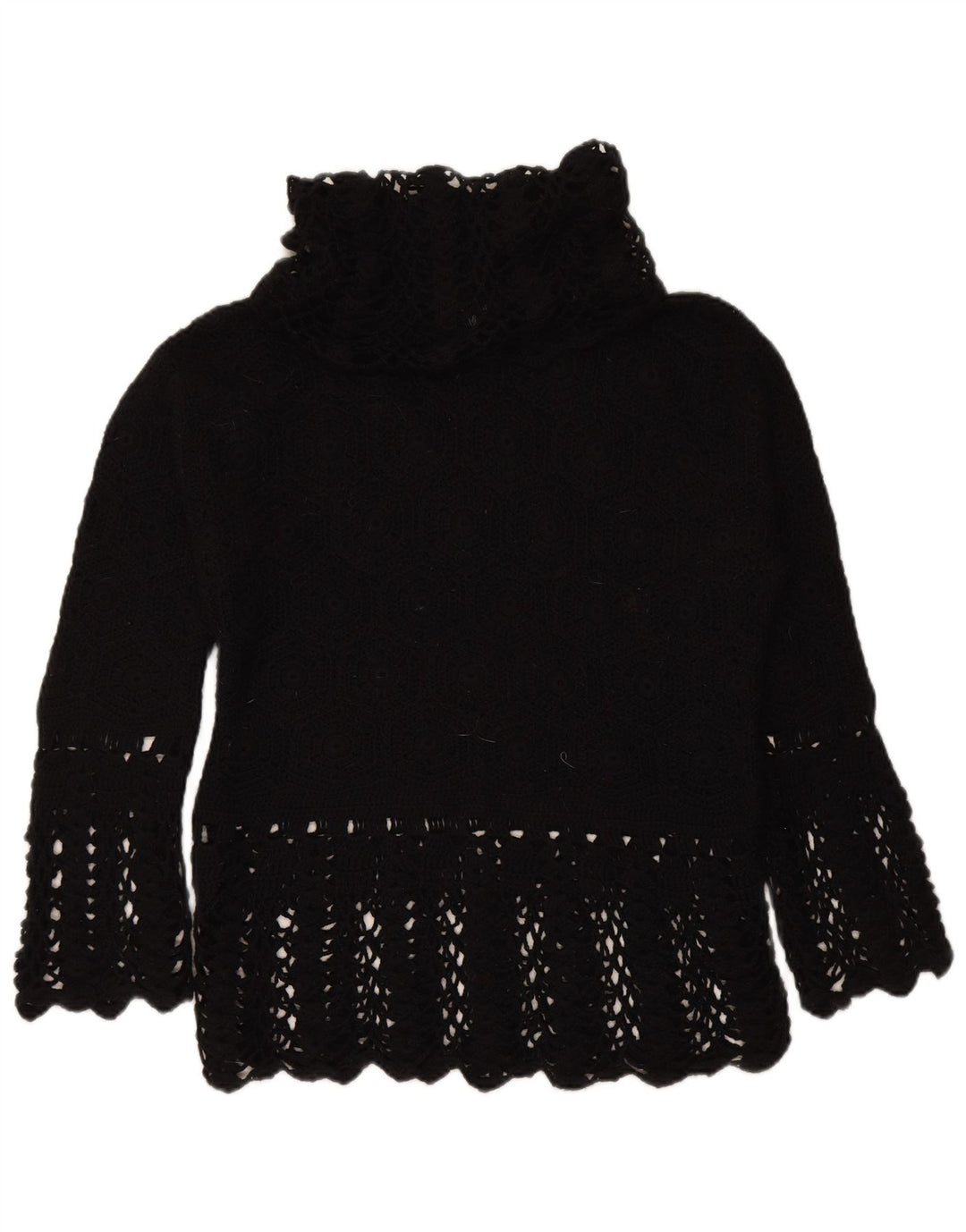 OVIESSE Womens Roll Neck Jumper Sweater IT 43 Medium Black