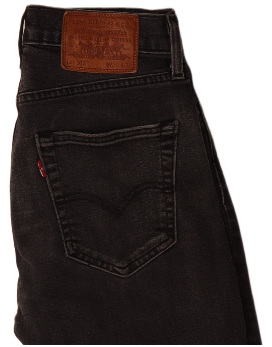 LEVI'S Herre 512 Slim Tapered Jeans W29 L32 Grå Bomuld