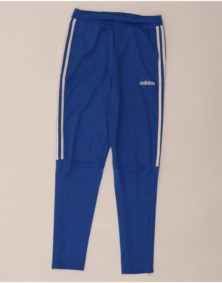 ADIDAS Womens Climalite træningsdragt Bukser UK 10 Small Blue Polyester