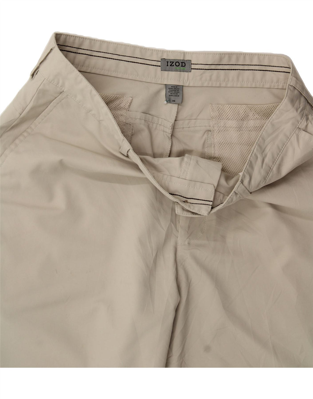 IZOD Mens Chino Shorts W36 Large Grey Polyester Vintage Izod and Second-Hand Izod from Messina Hembry 