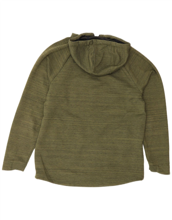 RUSSELL ATHLETIC Hættetrøje med lynlås til mænd UK 38/40 Medium Khaki Polyester