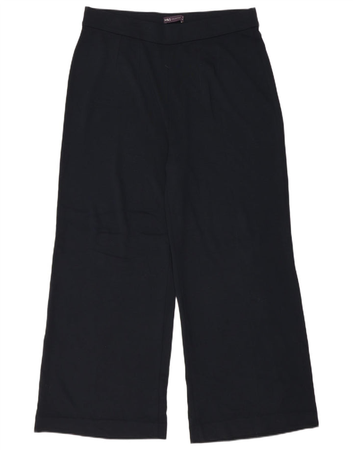 Marks & Spencer Dame træningsdragt Bukser UK 16 Large Navy Blue Viscose