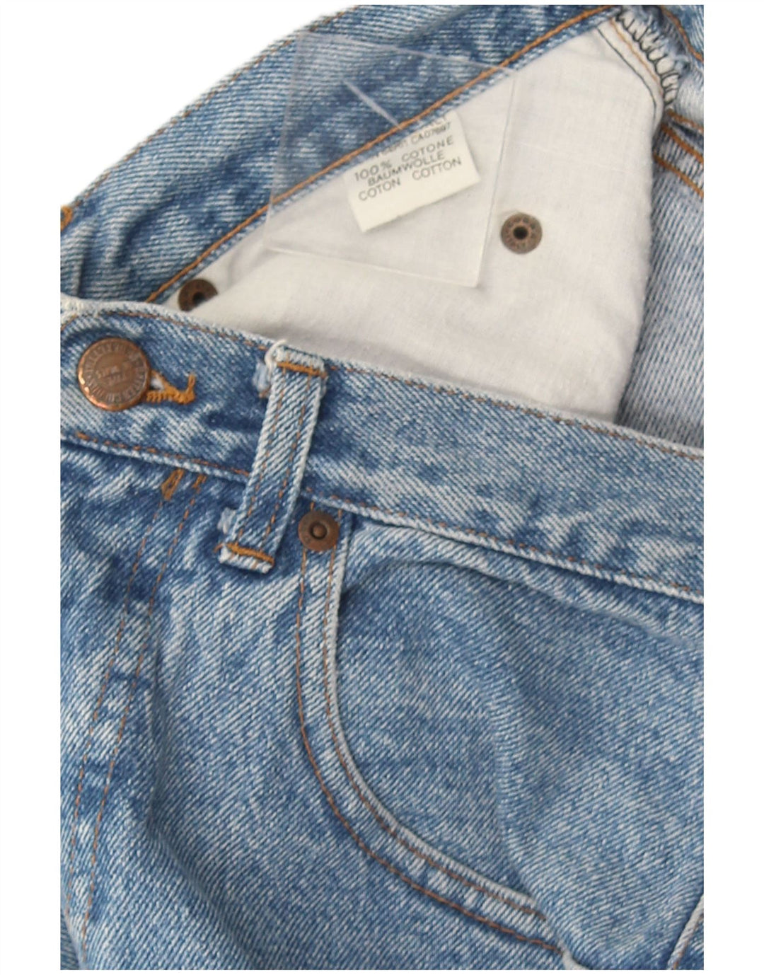 Benetton Herre Straight Jeans IT 46 W33 L30 Blå Bomuld