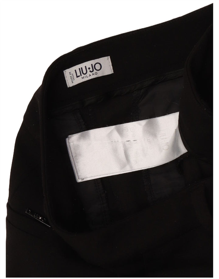 Liu Jo Dame Flare Casual Bukser IT 40 Small W30 L28 Sort Polyester