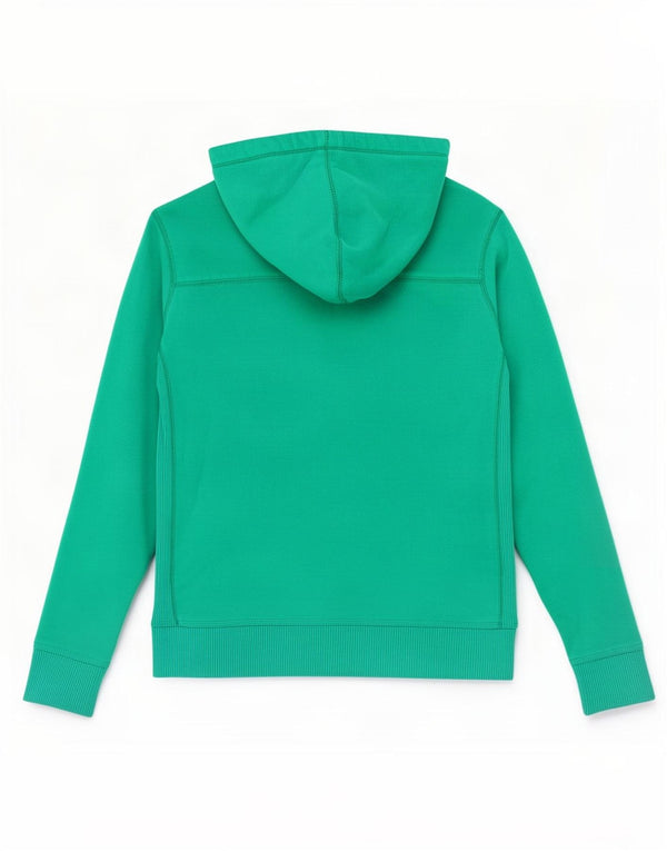Tommy Hilfiger Dame Grafisk Hættetrøje Sweater UK 14 Medium Grøn Bomuld