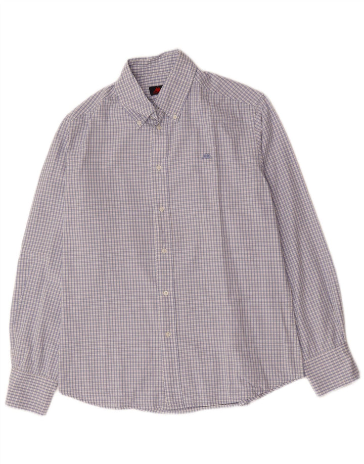 KAPPA Herreskjorte Stor Blå Gingham Bomuld