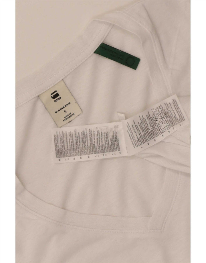 G-Star Herre T-Shirt Top Lille Hvid Bomuld