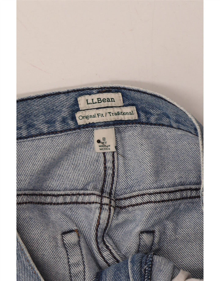 L.L.BEAN Womens Original Fit Denim Shorts US 8 Medium W30 Blue Vintage L.L.Bean and Second-Hand L.L.Bean from Messina Hembry 