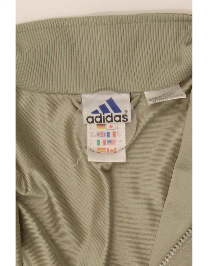 Adidas Træningsdragt til mænd Topjakke UK 38/40 Medium Khaki Polyester
