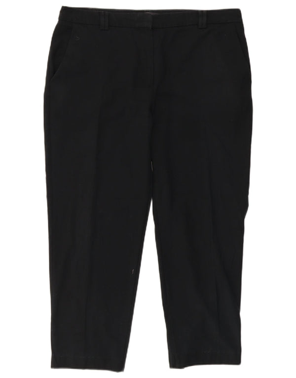 Marks & Spencer Lige Chinobukser til kvinder UK 14 Large W36 L26 Black