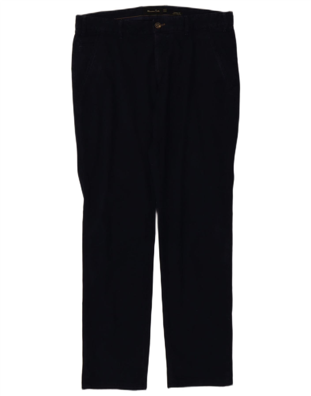 MASSIMO DUTTI Herre Casual Fit Chinobukser EU 42 Large W32 L32 Marineblå