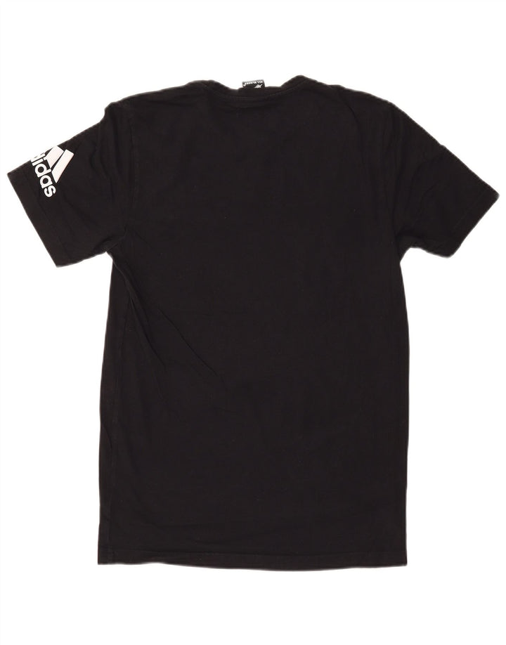 Adidas Herre All Blacks Grafisk T-Shirt Top Lille Sort