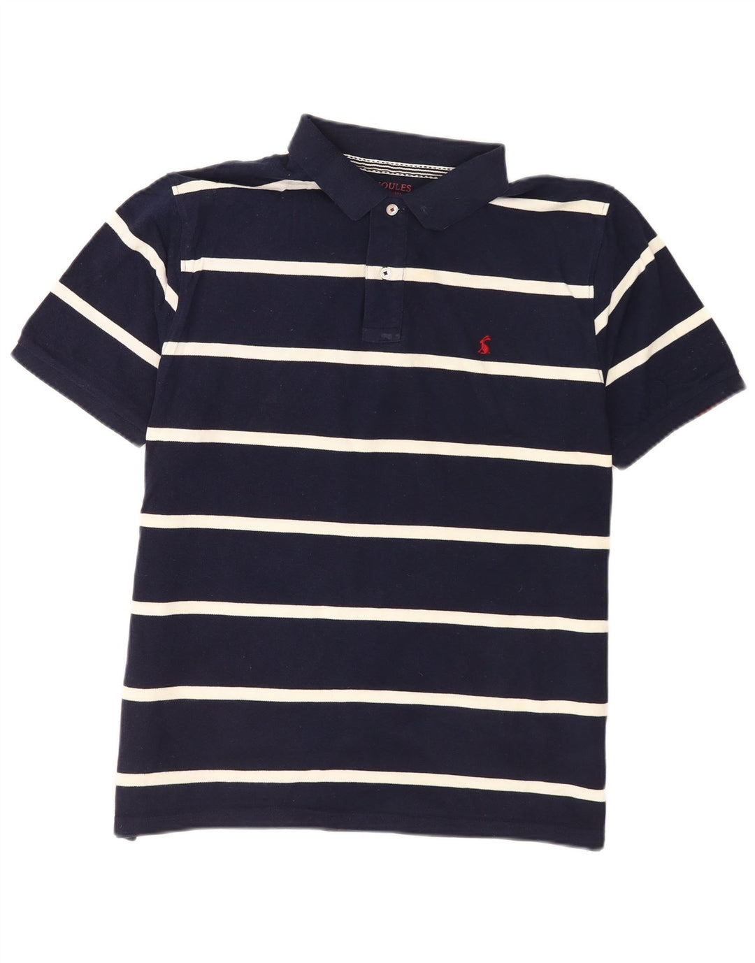 Joules Poloshirt til mænd Stor marineblå stribet bomuld