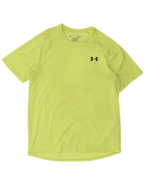 Under Armour Herre T-Shirt Top Medium Grøn Polyester
