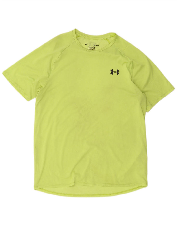 Under Armour Herre T-Shirt Top Medium Grøn Polyester
