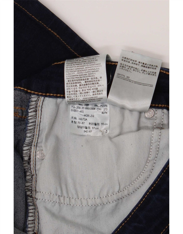 Levi's Dame 715 Bootcut Jeans W28 L26 Marineblå Bomuld