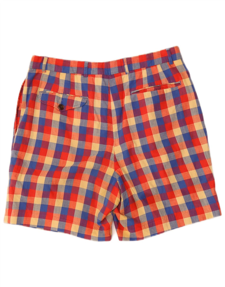 PENINSULA Chino-shorts til mænd Medium W30 Multifarvet Gingham Cotton