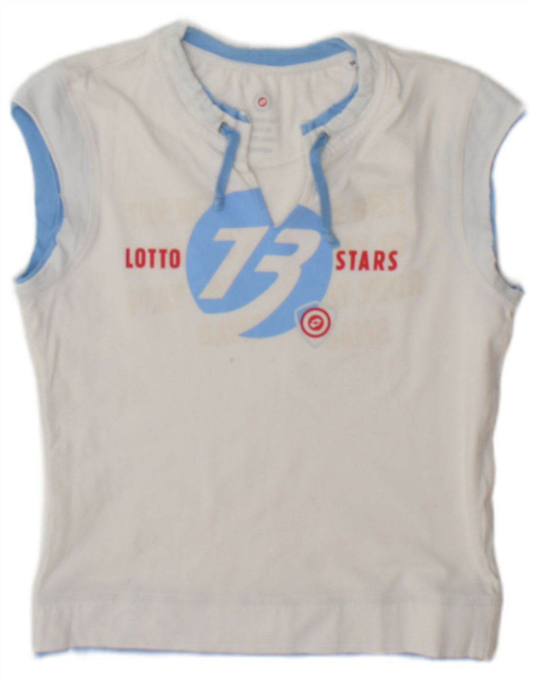 Lotto Dame Grafisk Vest Top UK 12 Medium White