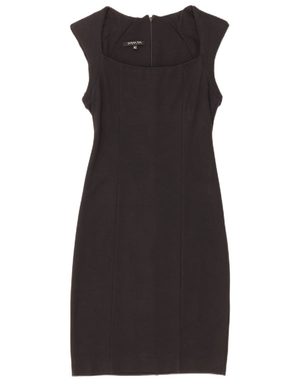 Patrizia Pepe Dame Skede Kjole IT 42 Medium Sort Viscose