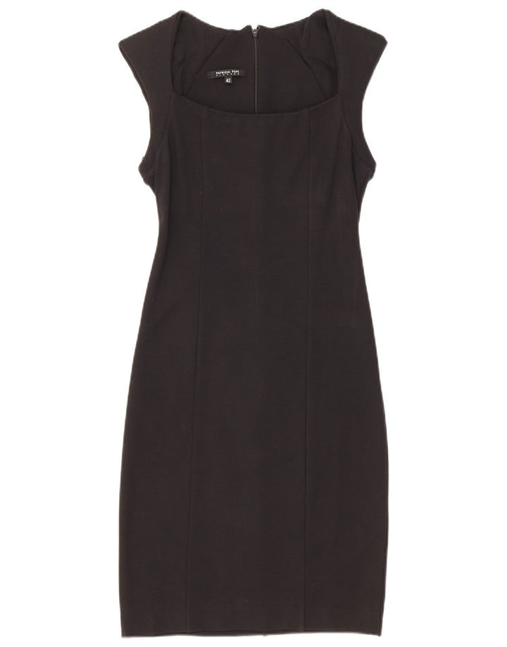 Patrizia Pepe Dame Skede Kjole IT 42 Medium Sort Viscose