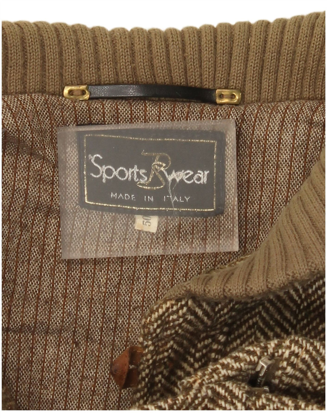 Radici Herre Strik Bomber Jacket IT 50 Large Khaki Sildeben
