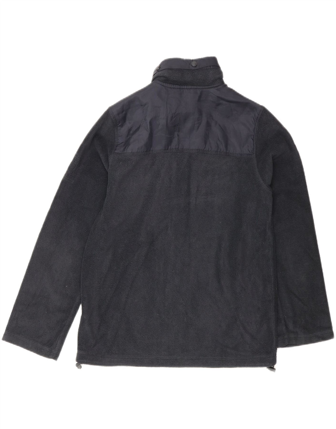 MASSIMO DUTTI Grafisk fleecejakke til drenge 11-12 år marineblå polyester