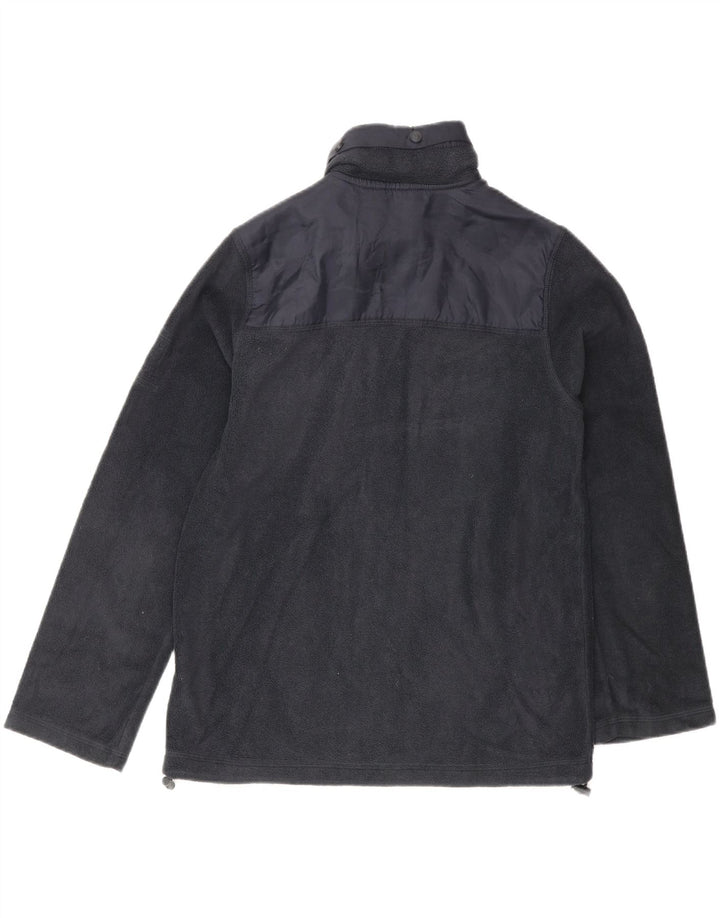 MASSIMO DUTTI Grafisk fleecejakke til drenge 11-12 år marineblå polyester
