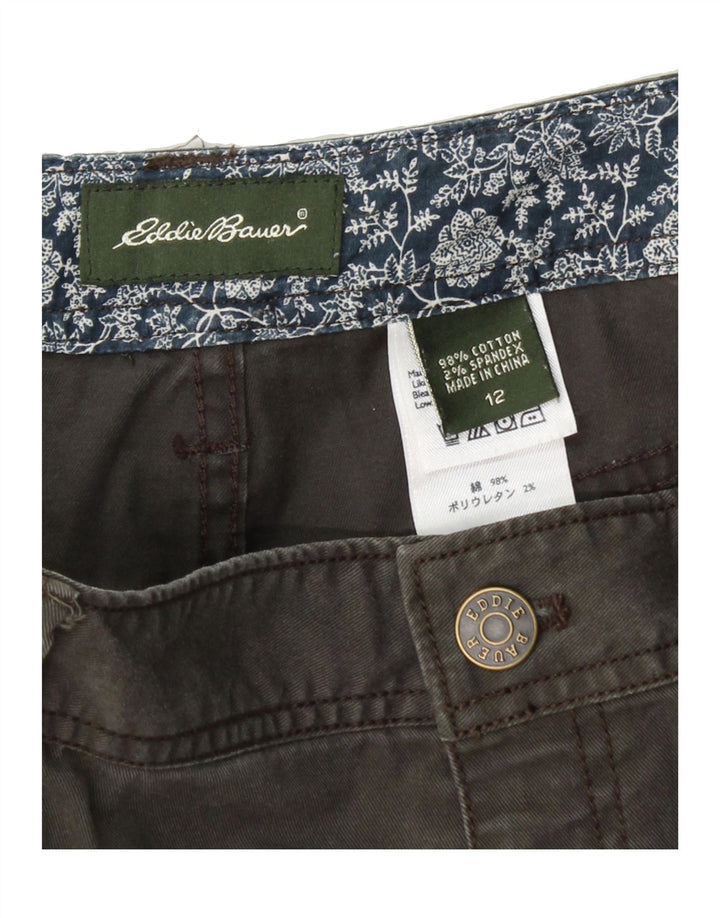 EDDIE BAUER Womens Denim Skirt US 12 Large W32  Green Cotton Vintage Eddie Bauer and Second-Hand Eddie Bauer from Messina Hembry 