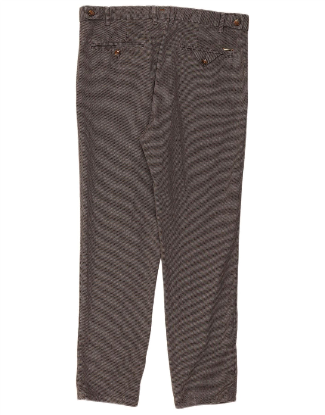 ZARA Slim Suit Bukser til mænd EU 42 Large W32 L28 Grå Houndstooth