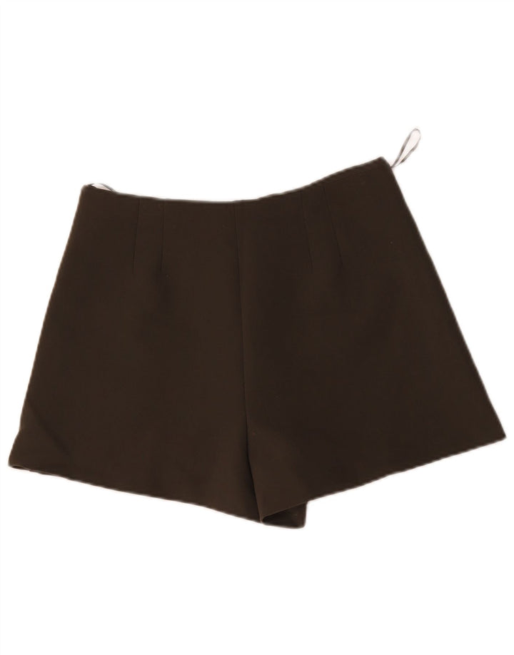 Zara Dame Højtalje Casual Shorts Medium W28 Brun