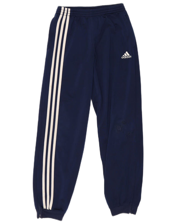 Adidas Pige Træningsdragt Bukser Joggers 11-12 År Marineblå Polyester