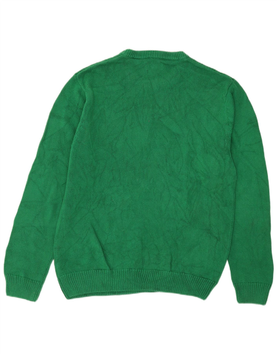 Chaps Herre Crew Neck Jumper Sweater Stor Grøn Bomuld