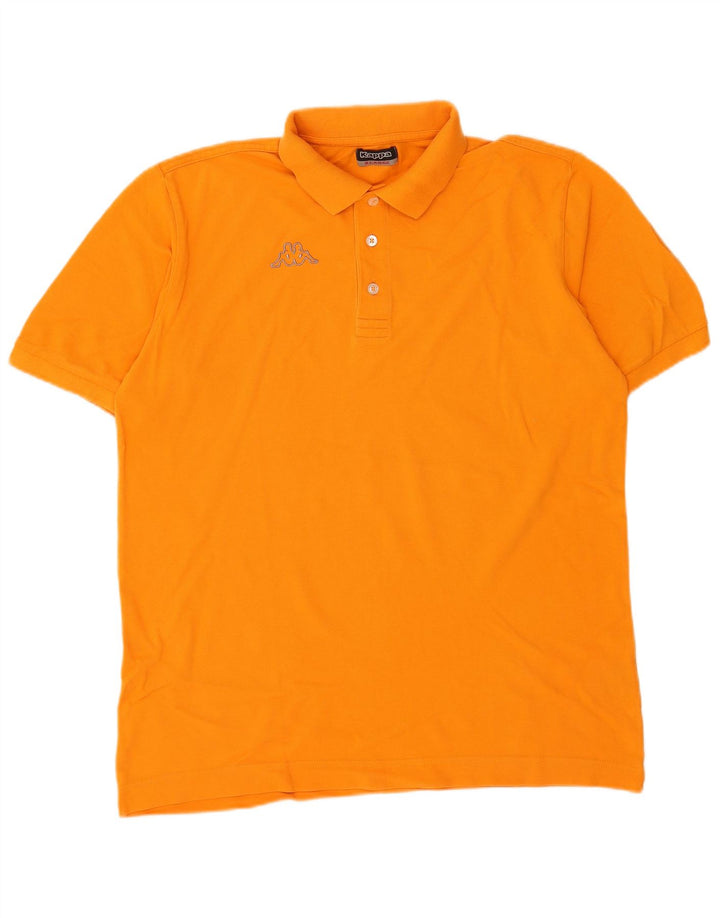 Kappa herre poloshirt XL orange bomuld