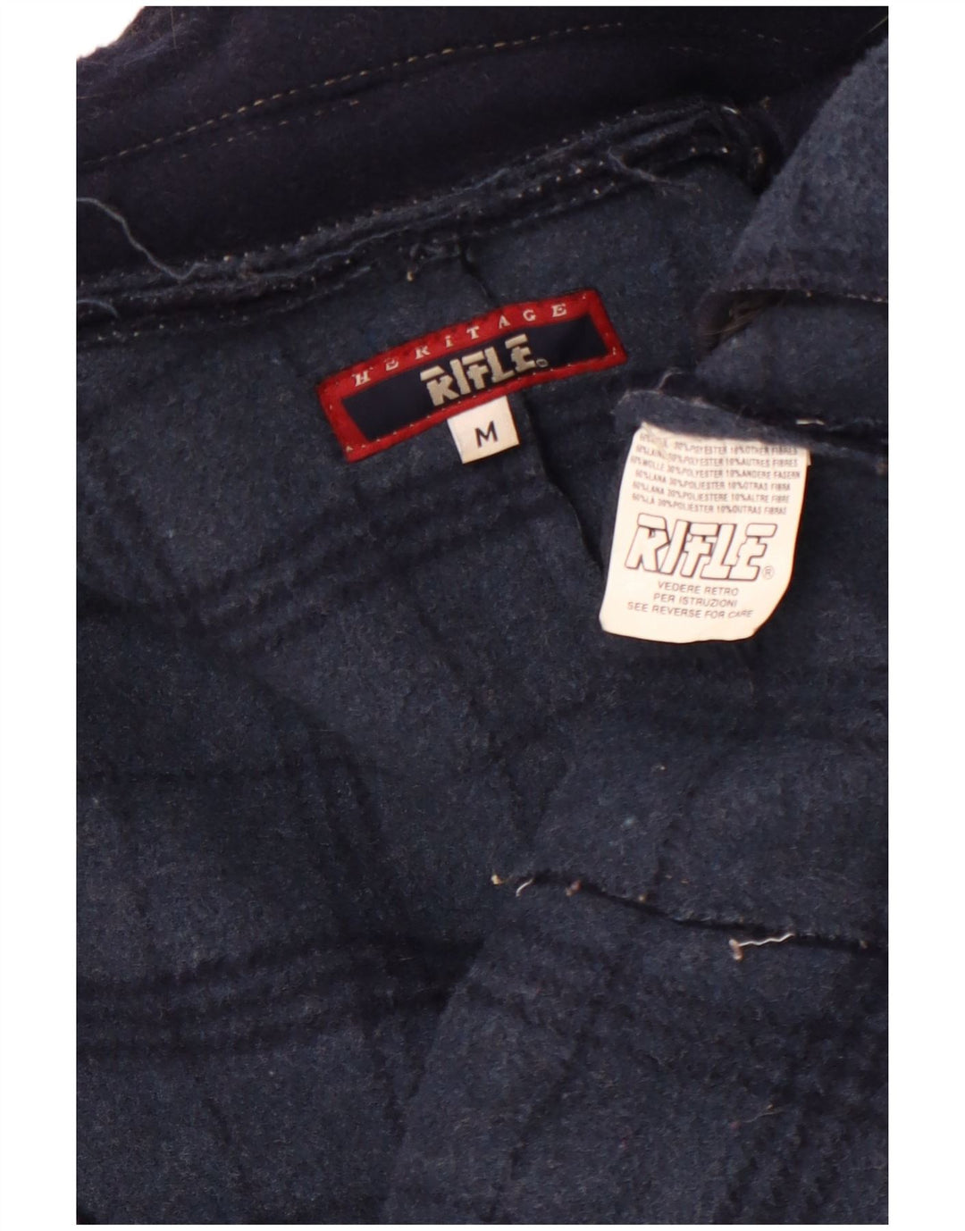 RIFLE Dame Military Double Breasted Blazer Jacket UK 14 Medium Navy Blue