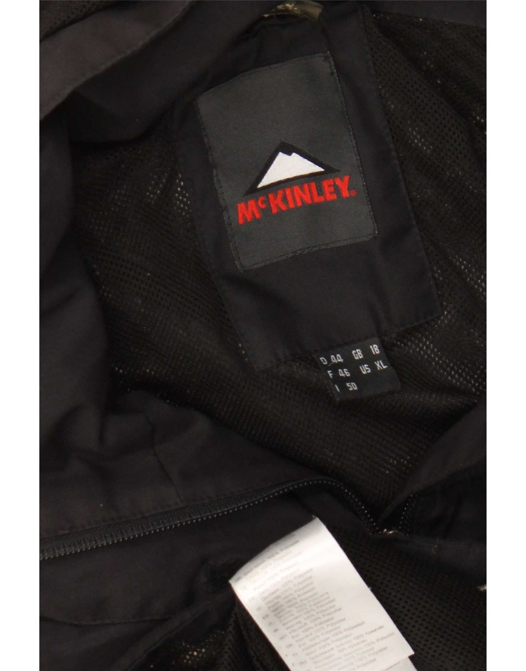 MC Kinley Dame Hættevindjakke UK 18 XL Sort Polyamid