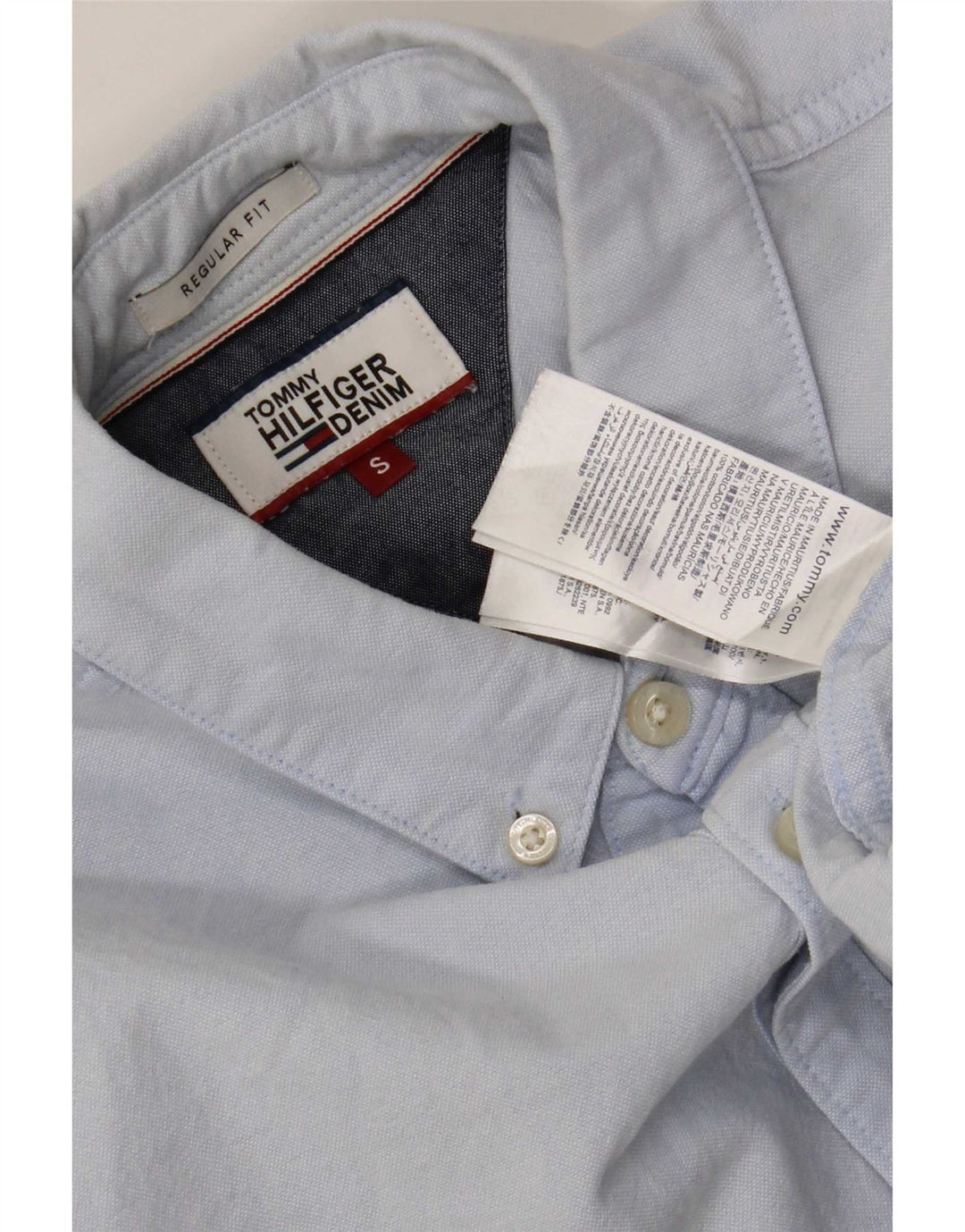 Tommy Hilfiger Herreskjorte lille blå bomuld