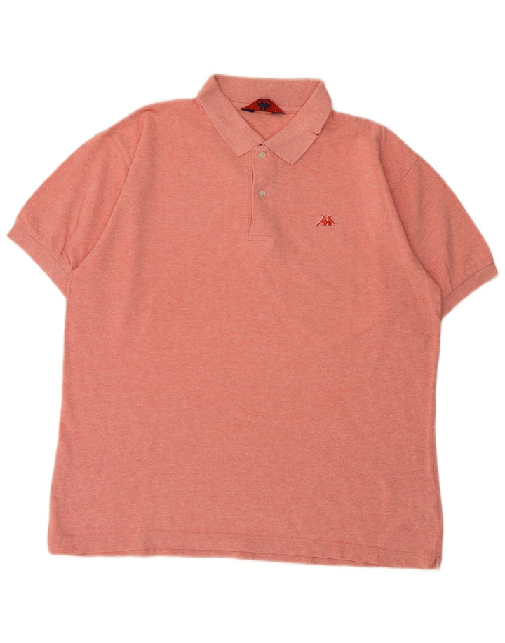 Kappa herre poloskjorte stor pink bomuld