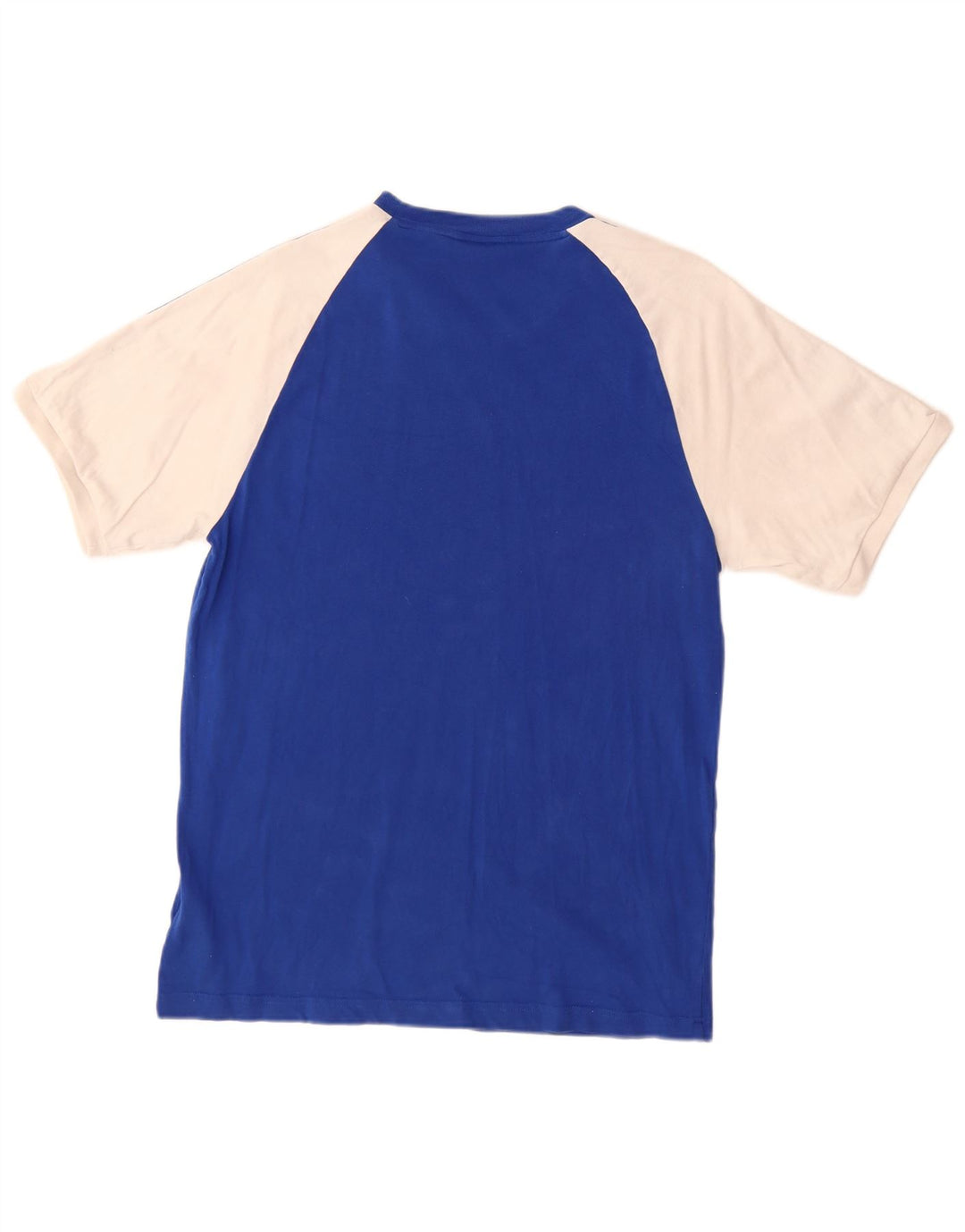 Adidas Herre T-shirt Top Medium Blue Colourblock Bomuld
