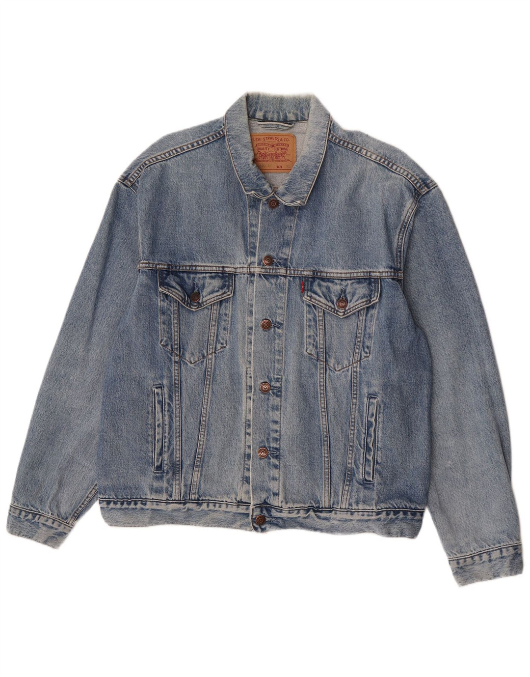 Levi's Herre denimjakke UK 42 XL Blå Bomuld