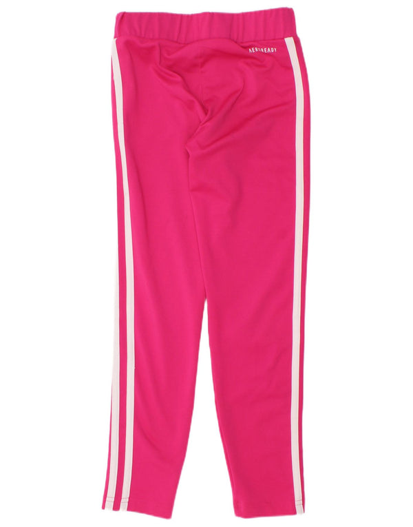 Adidas Girls Aeroready Leggings 7-8 år Pink Polyester