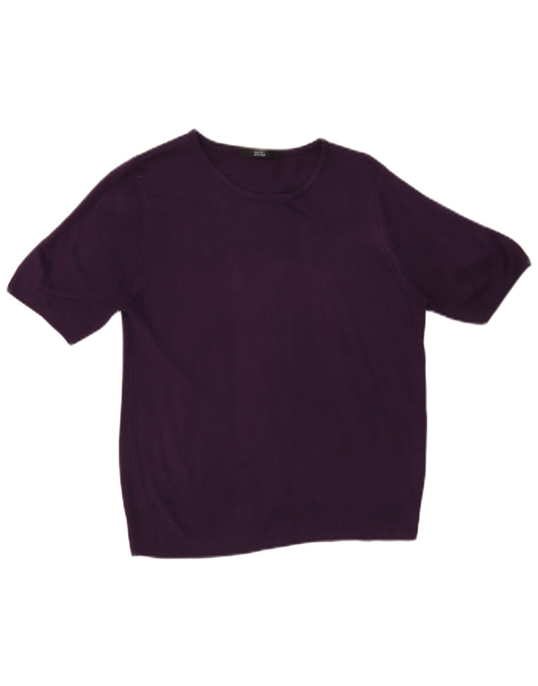 Marks & Spencer Dame Boat Neck Jumper Sweater UK 12 Medium Purple