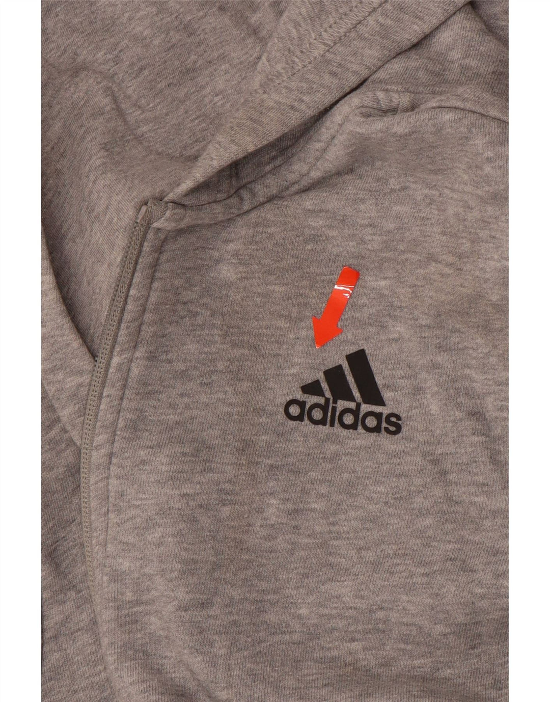 ADIDAS hættetrøje med lynlås til drenge 11-12 år Grå